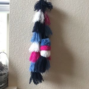 pom pom tassel bag keychain